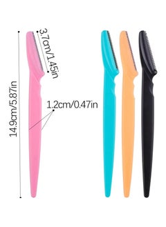 EOTM Pack Of 20 Multi-purpose Face and Eyebrow Hair Removal Safety Razor, Multicolor  - Image 2