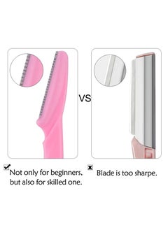 EOTM Pack Of 20 Multi-purpose Face and Eyebrow Hair Removal Safety Razor, Multicolor  - Image 3
