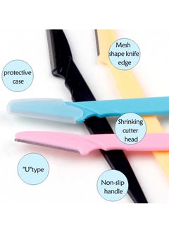 EOTM Pack Of 20 Multi-purpose Face and Eyebrow Hair Removal Safety Razor, Multicolor  - Image 4
