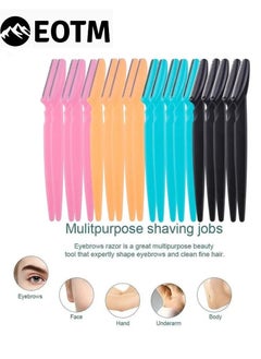 EOTM Pack Of 20 Multi-purpose Face and Eyebrow Hair Removal Safety Razor, Multicolor  - Image 1