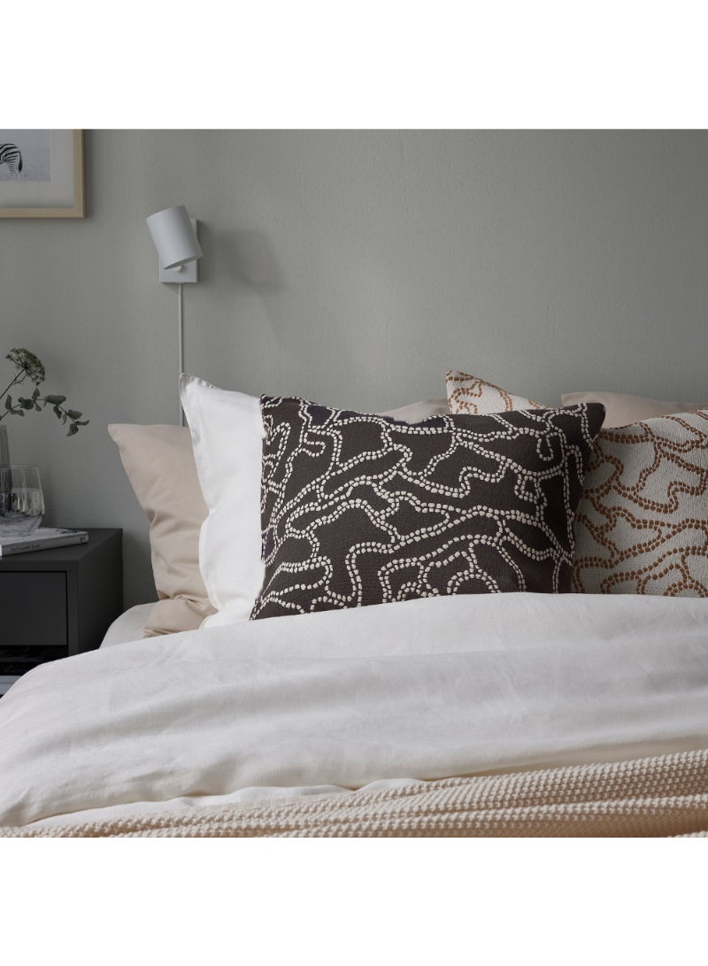 Cushion Cover Anthracite/Off-White 50X50 Cm - Image 2