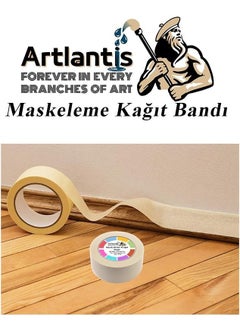 Artlantis Masking Tape Paper Tape 9 mm 25 Meters 1 Piece Painting Tape Masking Paper Tape Wall Oil Paint Whitewash  - Image 3