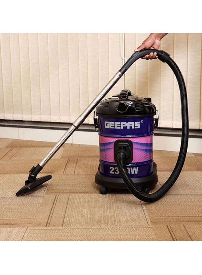 GEEPAS 2-in-1 Blow and Dry Vacuum Cleaner - Portable Powerful Copper Motor | Comfortable Handle with Adjustable Suction Power | 21L Capacity - Dust Full Indicator 25 L 2300 W GVC2588 Purple/Pink/Silver - Image 5