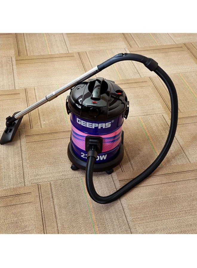 GEEPAS 2-in-1 Blow and Dry Vacuum Cleaner - Portable Powerful Copper Motor | Comfortable Handle with Adjustable Suction Power | 21L Capacity - Dust Full Indicator 25 L 2300 W GVC2588 Purple/Pink/Silver - Image 4