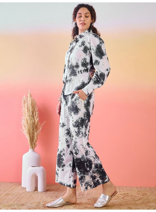 AKS Printed Pure Cotton Shirt With Trousers Co-Ords  - Image 5