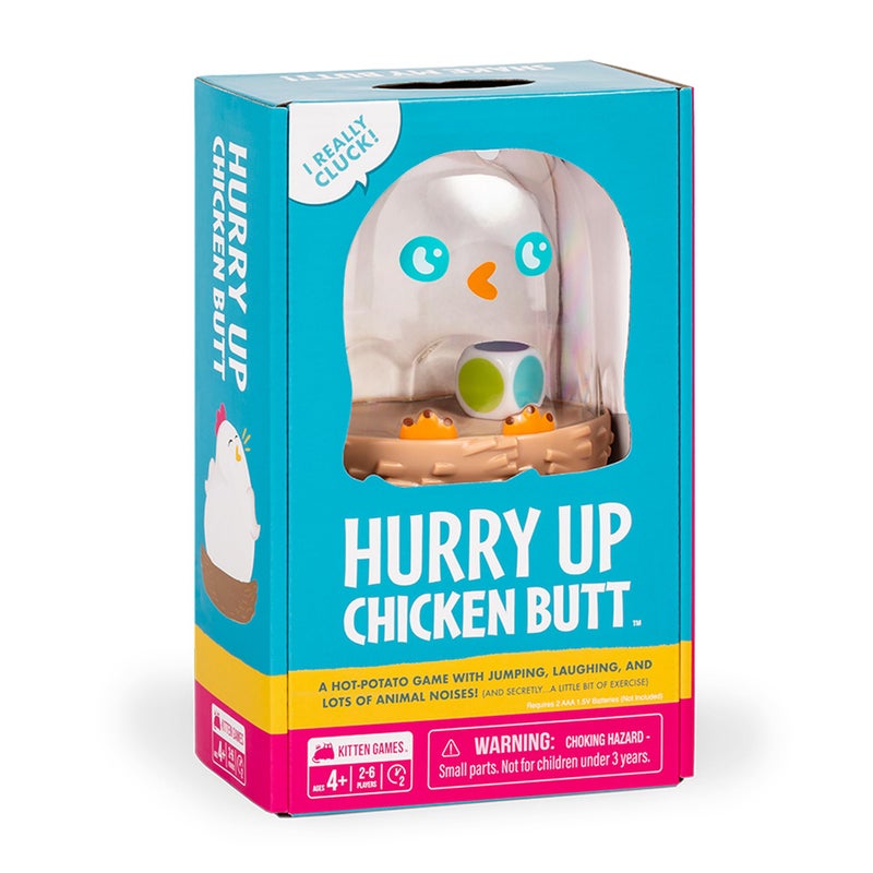 Exploding Kittens Hurry Up Chicken Butt 2-6 Players - Ages 4+ - 2 Minutes to Play - Hot Potato Style Card Game - Fun Card Game, Family Game Night, Creative Kids Game - Image 1