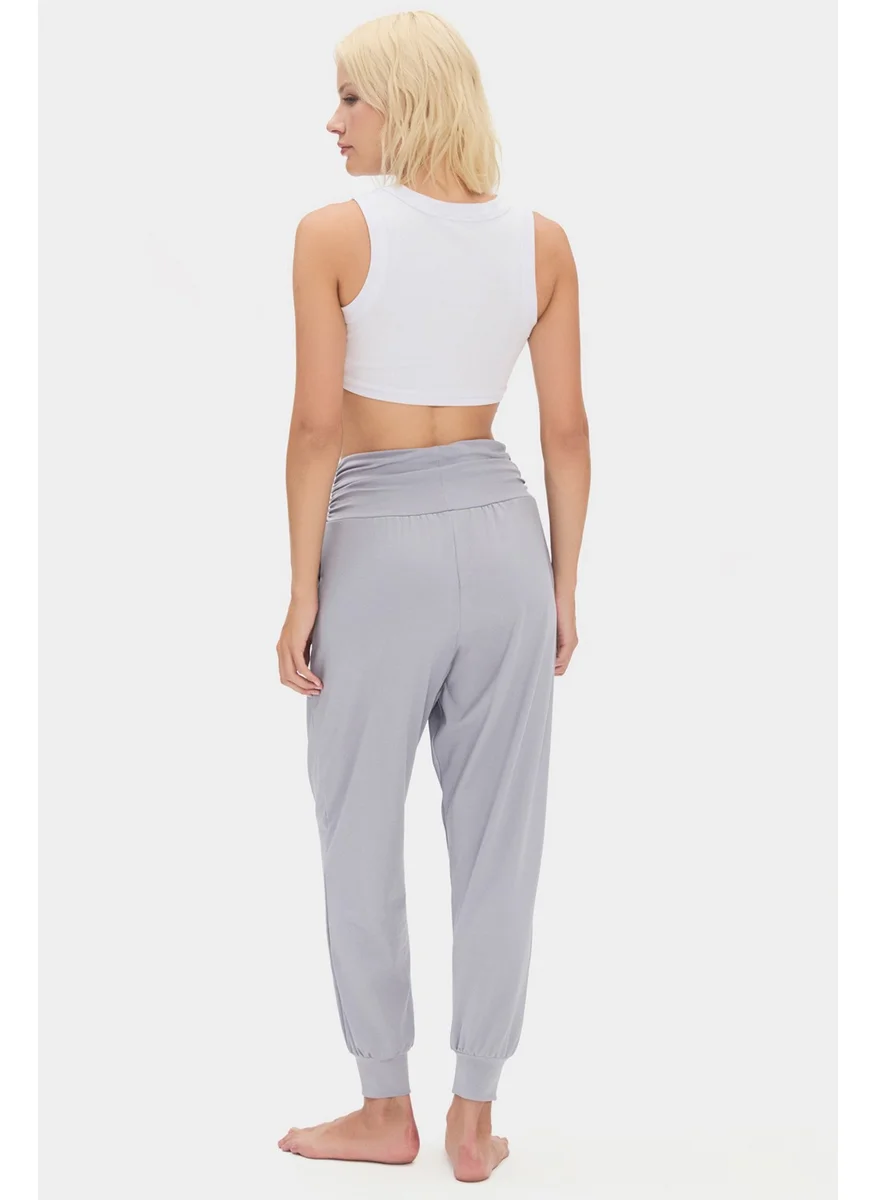 JOYSTAR Women's Beige High Waist Jogger Sweatpants