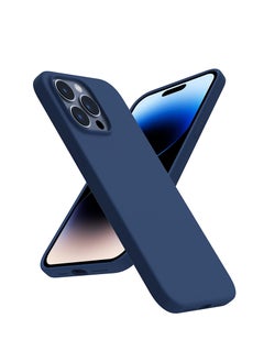 Protect iPhone 14 Pro Silicon Magsafe case MagSafe Silicone Blue Case Support Wireless Charging Premium Quality Silicone for iPhone 14 Pro  - Image 1