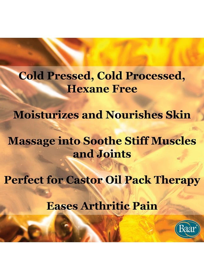 baar Coldpressed Coldprocessed Hexane Free Castor Oil 32 Ounces  - Image 5