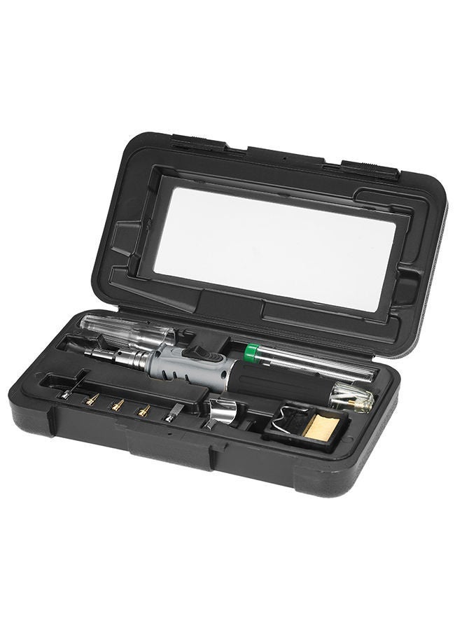 NIBEMINENT 10-In-1 Professional Pen Style Butane Gas Soldering Iron Set Grey - Image 4