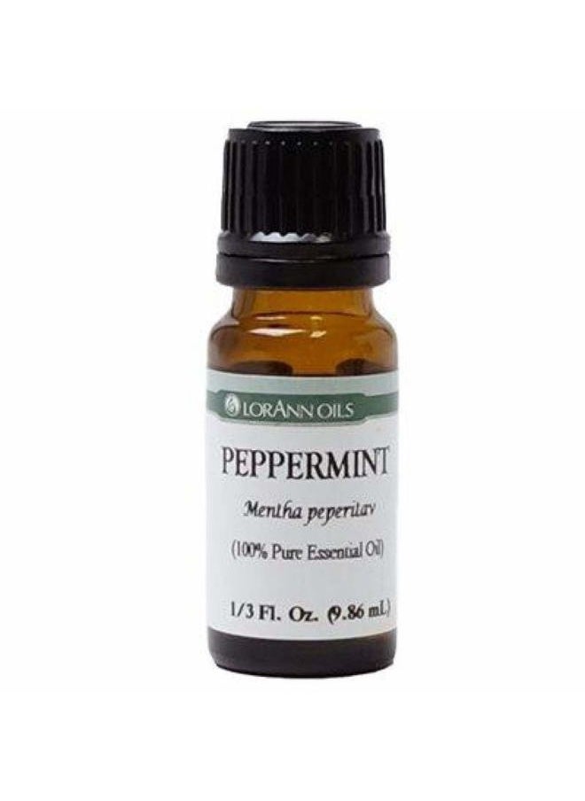LorAnn LorAnn Peppermint Oil (100% Pure Food Grade), 1/3 ounce Dropper Bottle  - Image 1