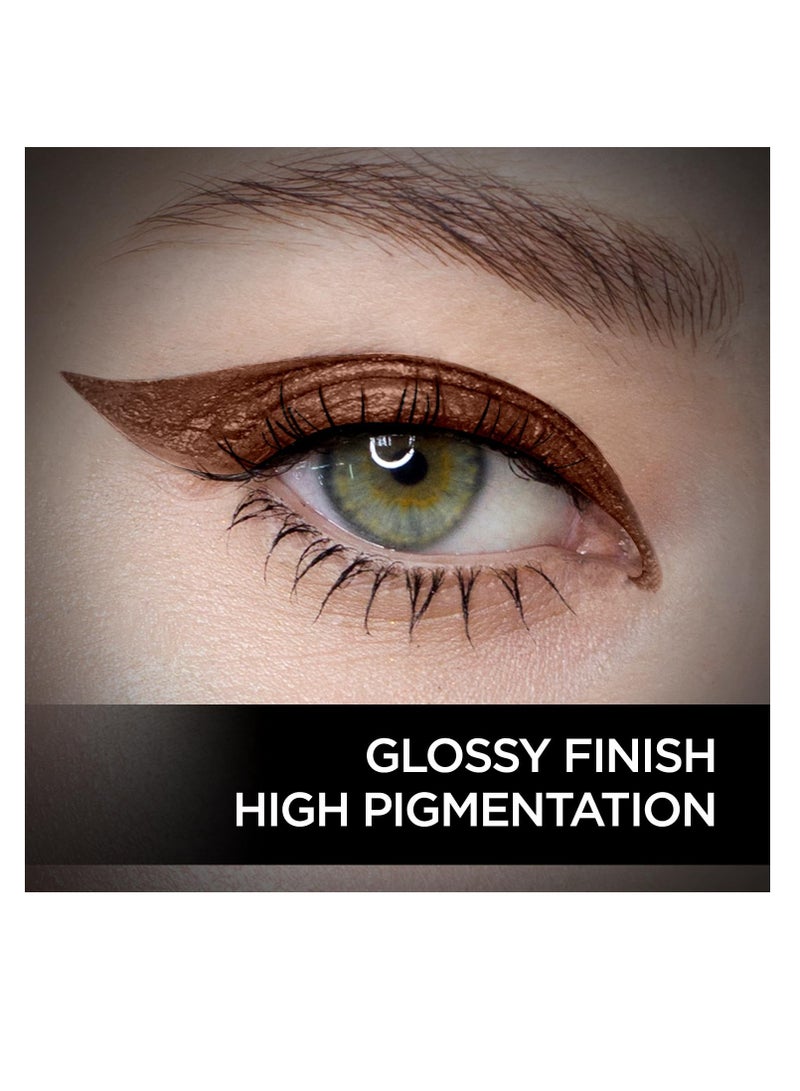 FACESCANADA Magneteyes Color Eyeliner Gel Powerful Brown 4 Ml|Glossy Finish 24Hr Long Lasting Waterproof Smudgeproof Precise Application Intense Color Payoff Almond Extract and  Vitamin E - Image 3