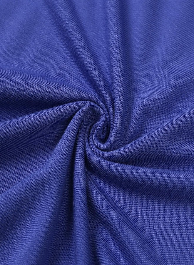 Aablexema Baby Short Summer Pajamas - Toddler Cool Jammies Pjs Rayon from Bamboo,2pcs Kids Sleepwear Set for Boys Girls(Dark Blue,4y) - Image 2