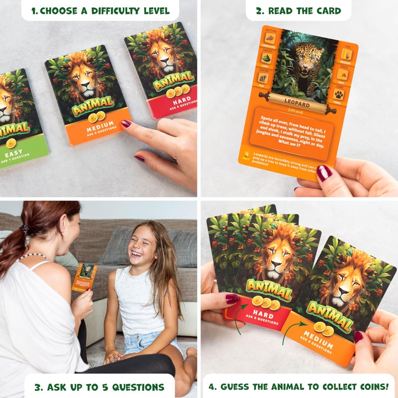 Clever Fox Play Guess The Animal â€“ Educational Guess In 5 Clues Game for Kids & Family â€“ Fun Childrenâ€™s Guessing Game for Learning Animals, Perfect for Home, School or Travel â€“ Girls, Boys Ages 6, 7, 8, 9, 10 - Image 4
