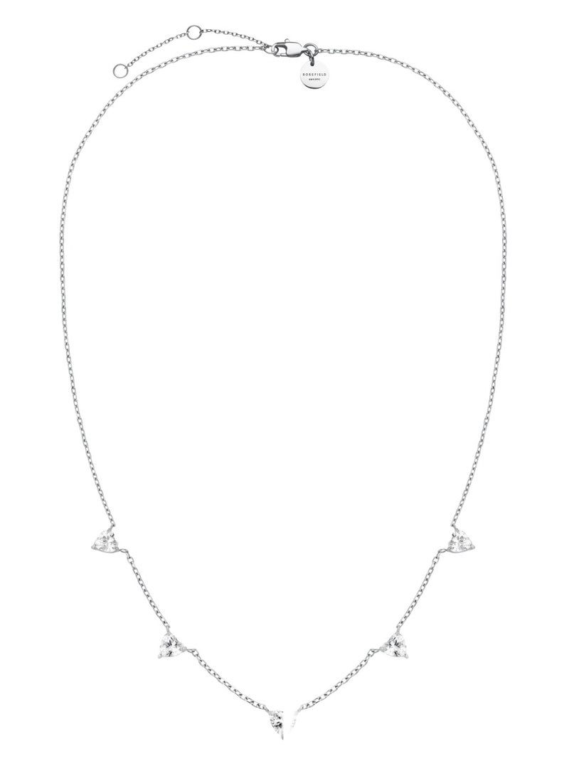 RoseField Rosefield Row of Hearts Necklace Silver - JNRHS-J1006 - Image 4