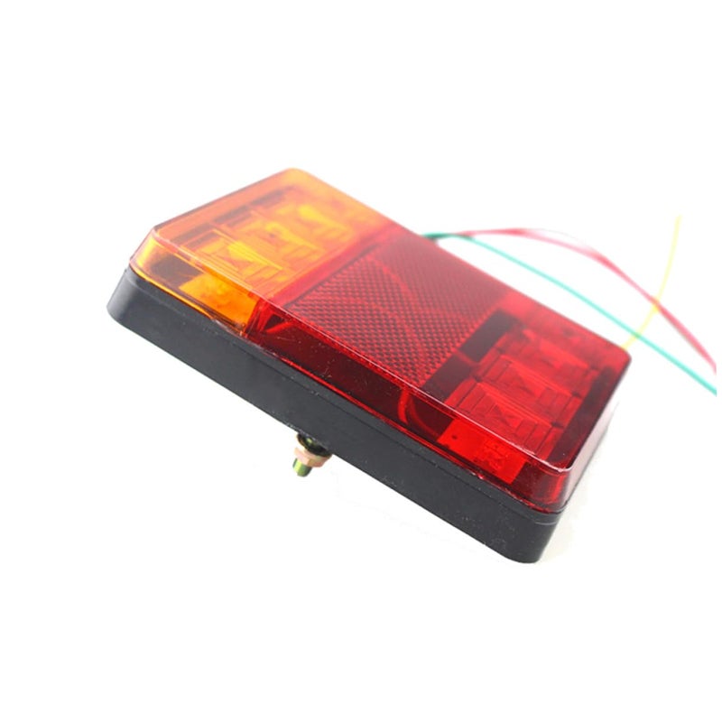 12V Heavy Duty LED Trailer Tail Lights Kit Red Yellow For Trucks RVs Boats UTVs - Image 5