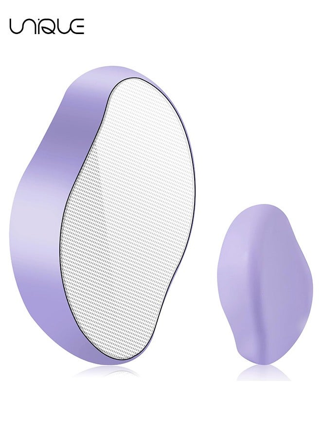 Unique Crystal Hair Eraser for Women and Men, Reusable Crystal Hair Remover Magic Painless Exfoliation Hair Removal Tool, Magic Hair Eraser for Back Arms Legs (Violet) - Image 1