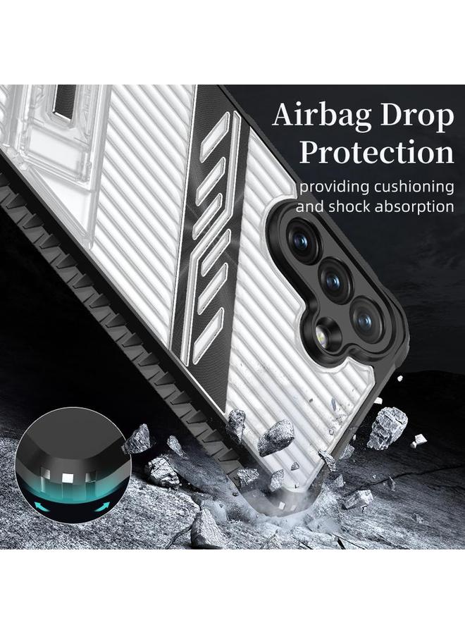 S-TOP Case For Samsung Galaxy A35 / A55 5G Plating Holder PC Hybrid TPU Phone Case - Image 3