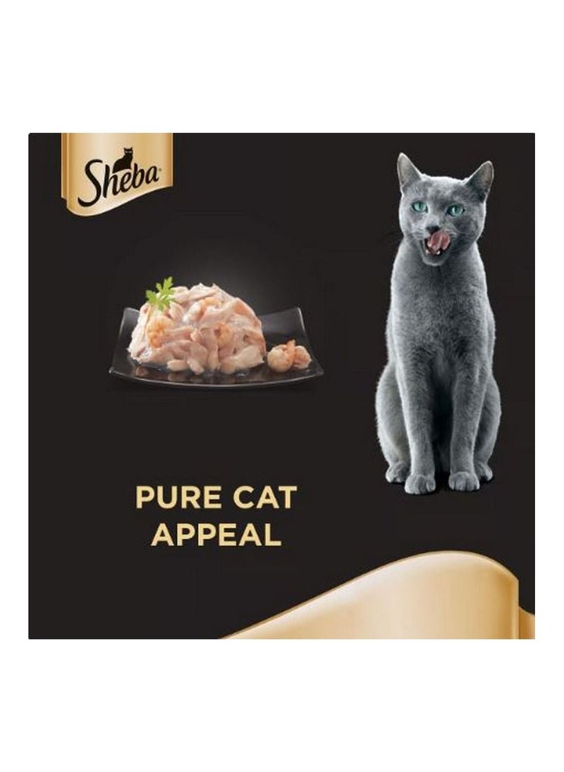 Sheba Tuna and Salmon with Gravy Cat Food 85g  - Image 2