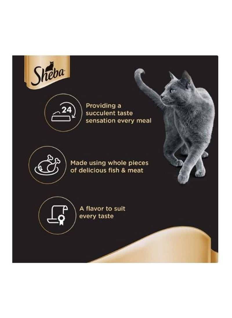 Sheba Tuna and Salmon with Gravy Cat Food 85g  - Image 3