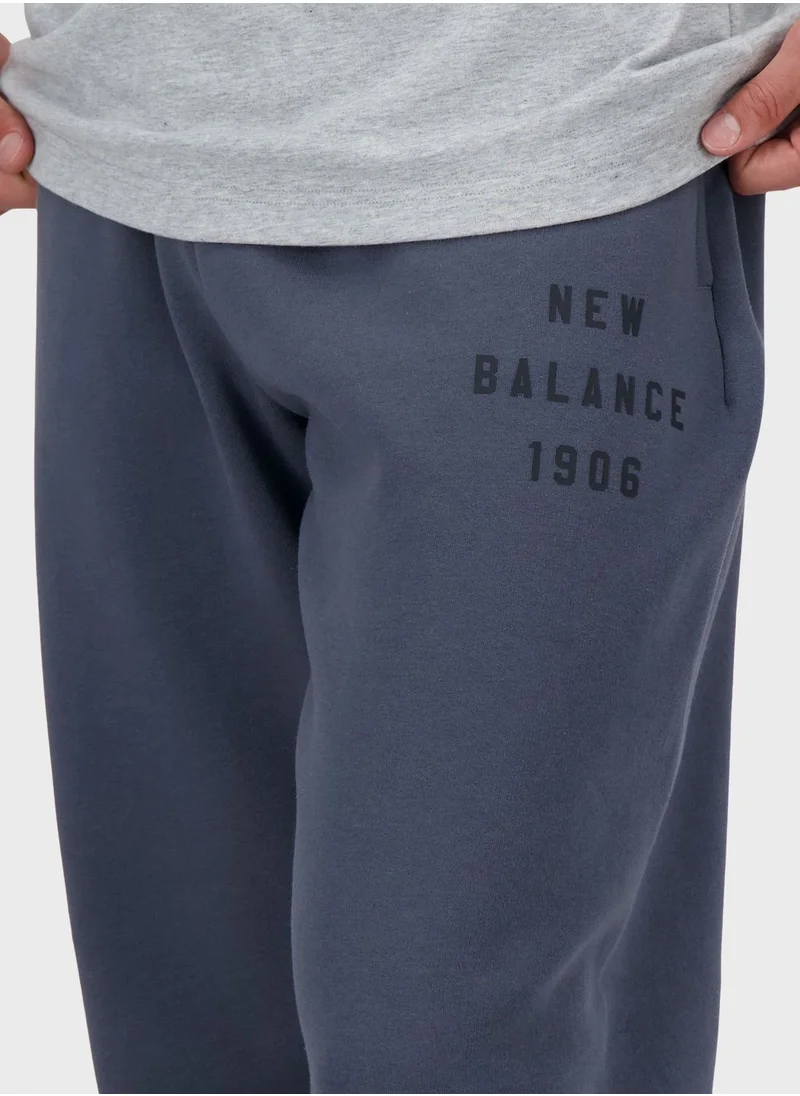 New Balance Logo Fleece Graphic Sweatpants