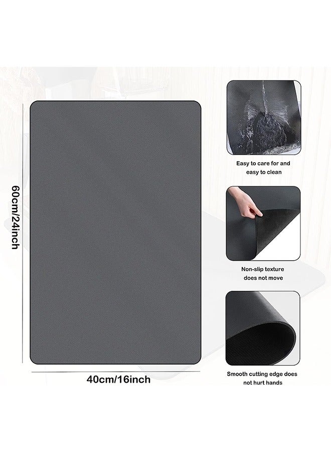 AL RAID Coffee Bar Mat, For Spill-Proof,24x16inch Hide Stain Absorbent Mat, Non-slip Rubber Backed Coffee Machine Mat, Easy to Clean and Quick Drying - Image 5