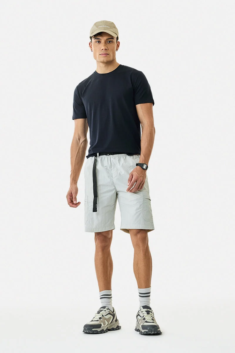 SNITCH Crushed 100% Nylon Cargo Shorts
