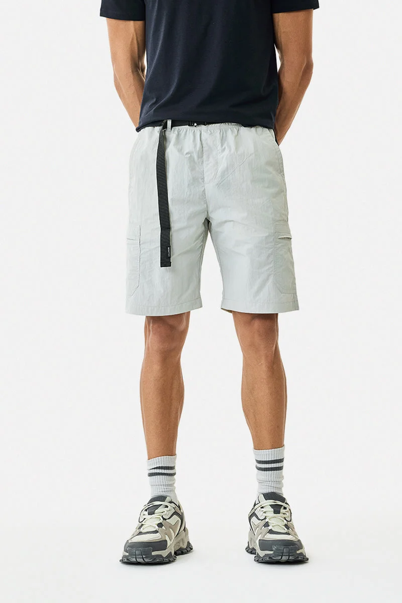 SNITCH Crushed 100% Nylon Cargo Shorts