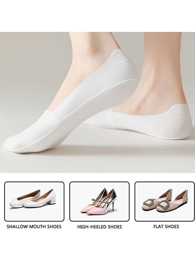 HAWAWA 6 Pairs Women No Show Socks Thin Silk Non Slip Low Cut Liner Socks Invisible Boat Socks for High Heels Flats Women Girl Multicolor - Image 4