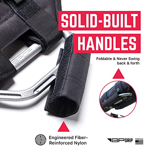 GPCA - GP Grip PRO, Foldable Patented Aluminum Metal Grab Handles for Jeep Wrangler 4xe, JL, JT, JK, Sport, Sahara, Rubicon and Gladiator 4DR/2DR 2007-2023, 4 Packs, Space Grey Metallic - Image 5