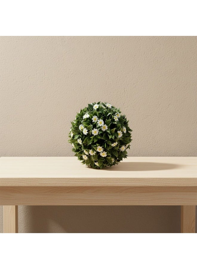 DANUBE HOME كرة توباري صناعية بوجينفيلية + ديزي - كرة زهور مزخرفة واقعية للحديقة والمنزل - لمسة زهرية محمية من الأشعة فوق البنفسجية لشرفة، فناء، ديكور داخلي وخارجي - 28 سم - Image 2