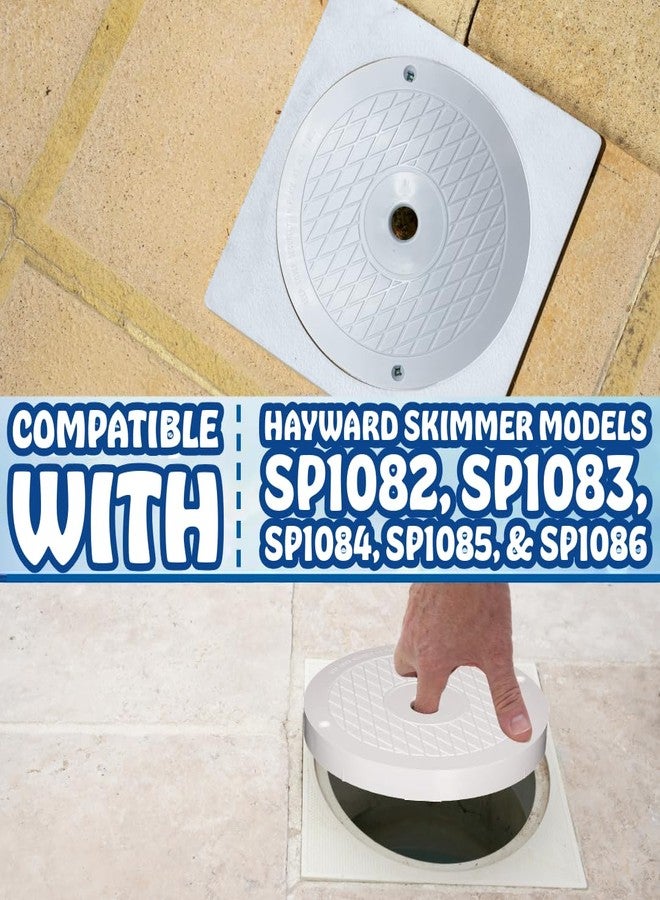 Poolzilla Skimmer Lid Compatible with Hayward SP-1084-R1Cover White Replacement for Select Hayward Automatic Skimmers - Image 5