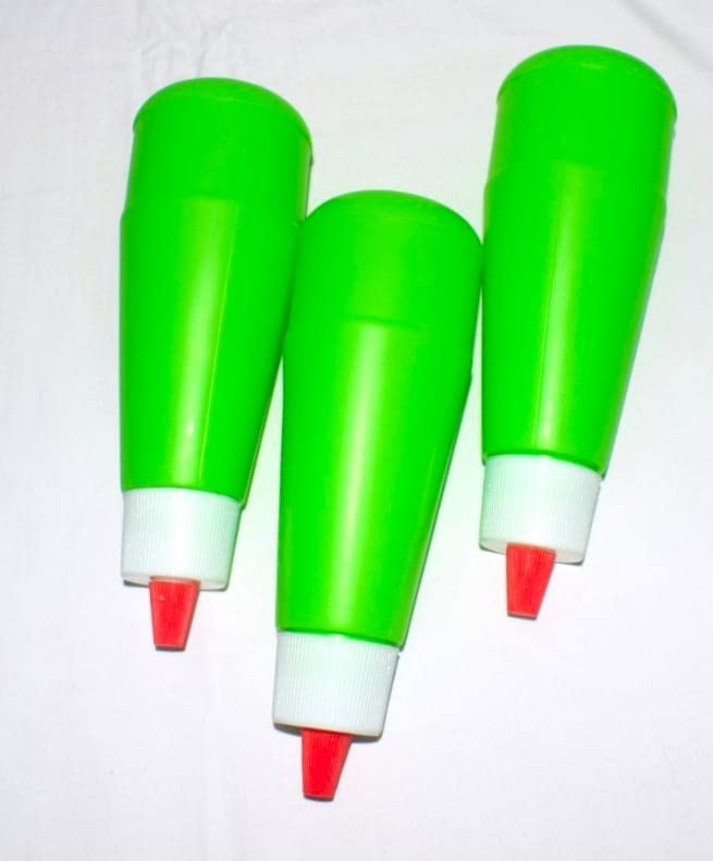 S Cart Plastic Food Grade Sauce Bottle Vinegar Oil Ketchup Cruet Bottles 400 ML Green color Pack of 3 - Image 4