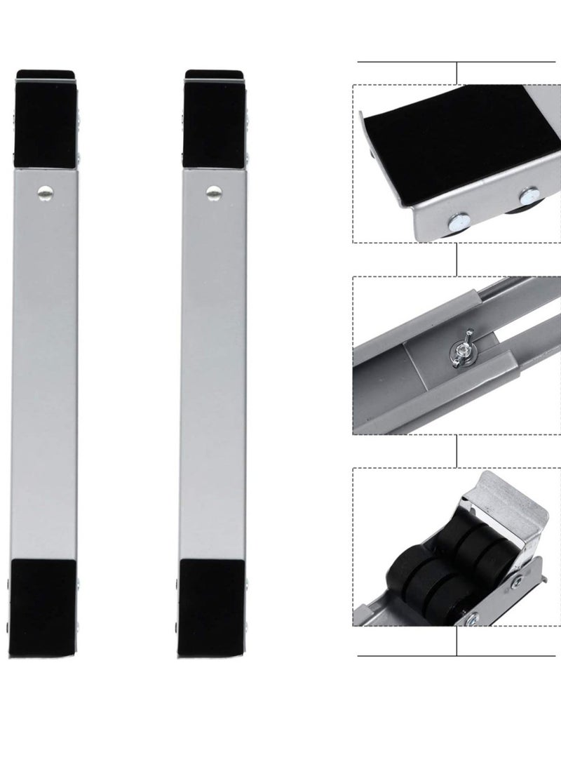 Washing Machine Stand with Wheels Adjustable Roller Base Mobile Roller Refrigerator Base Moving Cart for Dryer Fridge Furniture - Image 1