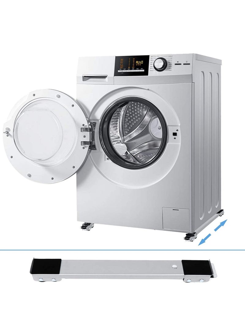 Washing Machine Stand with Wheels Adjustable Roller Base Mobile Roller Refrigerator Base Moving Cart for Dryer Fridge Furniture - Image 3