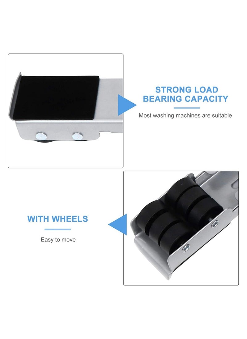 Washing Machine Stand with Wheels Adjustable Roller Base Mobile Roller Refrigerator Base Moving Cart for Dryer Fridge Furniture - Image 2