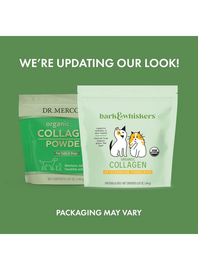 دكتور ميركولا كولاجين عضوي من بارك آند ويسكرز للكلاب والقطط، 5.07 أونصة (144 جم)، لحم بقري عضوي يتغذى على العشب، يدعم الحركة وصحة الجلد، تركيبة بيطرية، غير معدل وراثيًا، معتمد كمنتج عضوي من وزارة الزراعة الأمريكية، دكتور ميركولا - Image 2