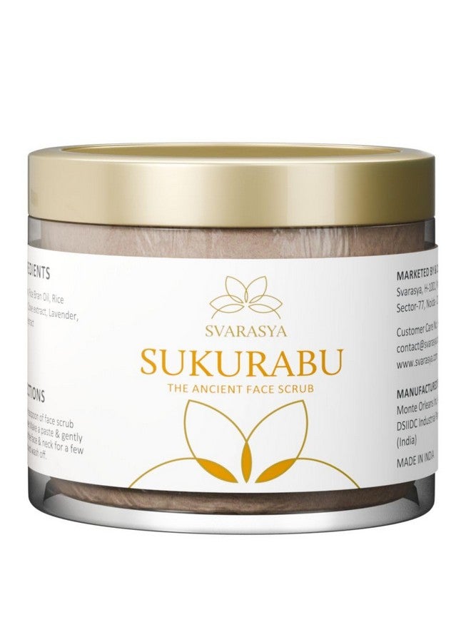 Svarasya سفاراسيا سوكورابو - مقشر الوجه الياباني القديم لبشرة متألقة بمكونات طبيعية (لافندر وعشبة العرقسوس) لتقشير وتغذية وشفاء وترطيب البشرة | مقشر للوجه للبشرة المتسخة والجافة والدهنية | مقشر وجه طبيعي خالي من المواد الكيميائية لبشرة متألقة خالية من حب الشباب والبقع | مناسب للرجال والنساء | (بودرة، 100 جرام) - Image 1