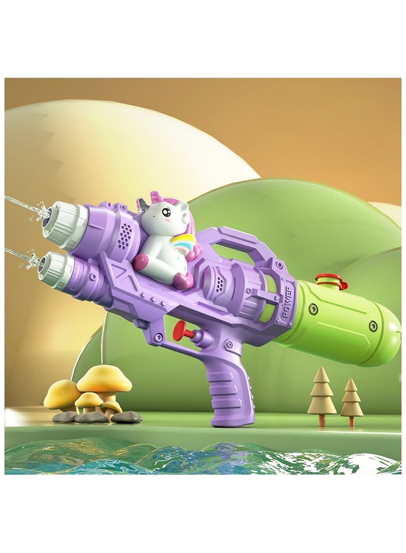Etertoyle 2 Nozzles Water Gun, Dual Spouts Squirt Gun Blaster Soaker 500cc Capacity Outdoor Water Battle Toy - Image 1