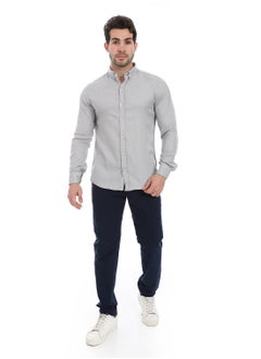 Andora Slim-Fit Gabardine Trousers_Navy  - Image 5