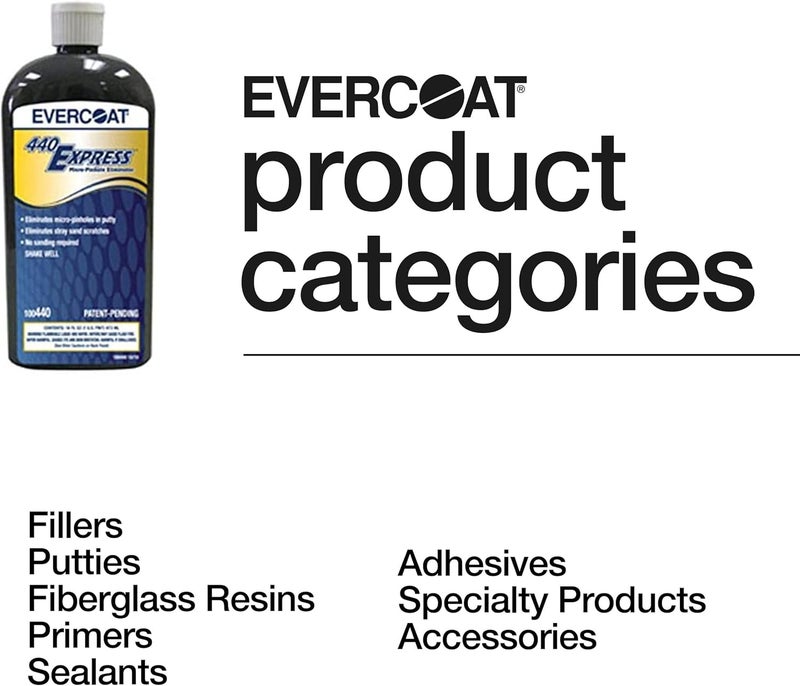 Evercoat 440Express Micro-Pinhole Eliminator for Cured Primer Surfaces, Fillers & Putties - 16 Fl Oz - Image 4