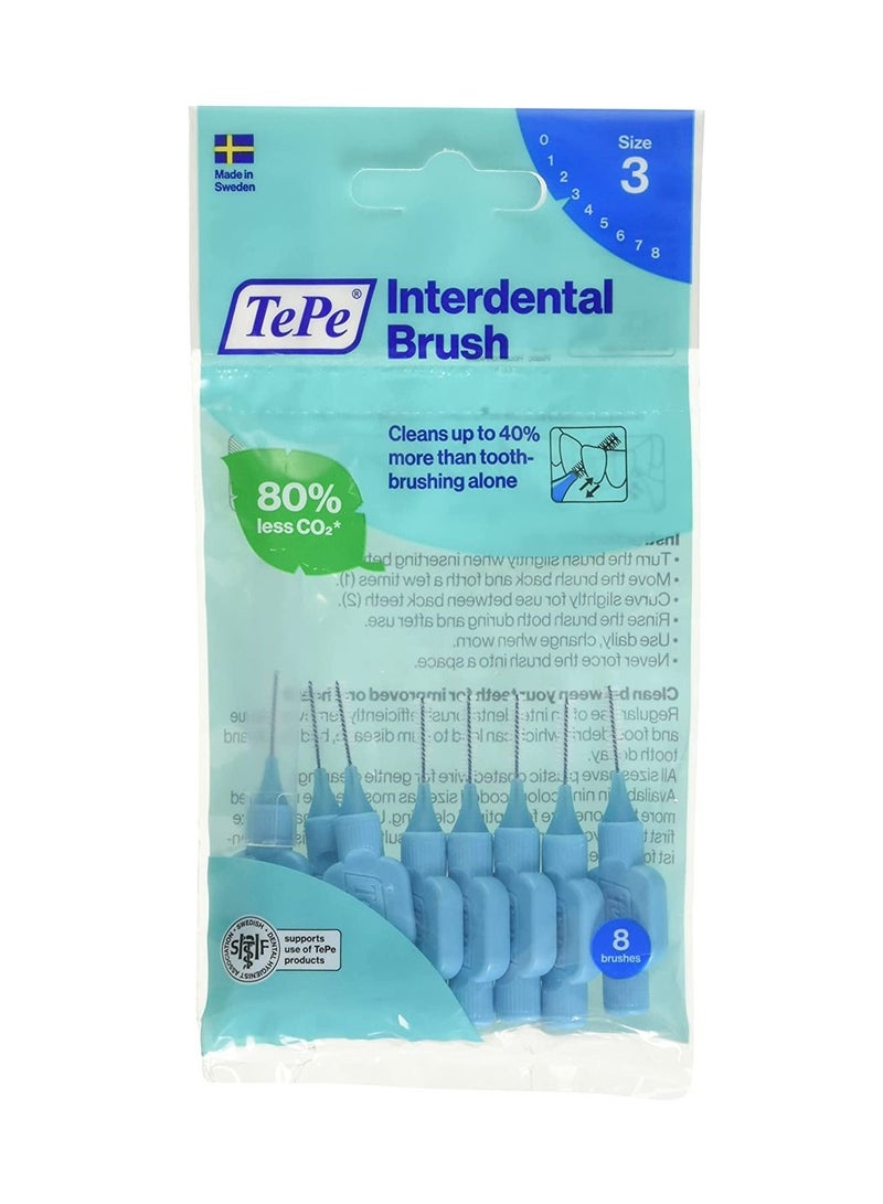 TePe Interdental Brush 0.6 mm Blue 8's - Image 1