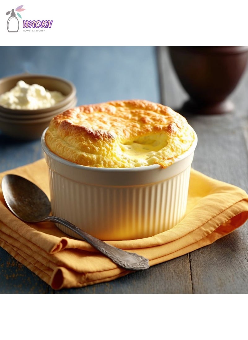 دبليو أيه أو كي أن 10 خزفيّة صفصاف تحميص المقالي , لأنّ كعكة تحميص , صنع المعجنات ، الحلوى ، البيض على البخار ، 3.5 بوصة - Image 3