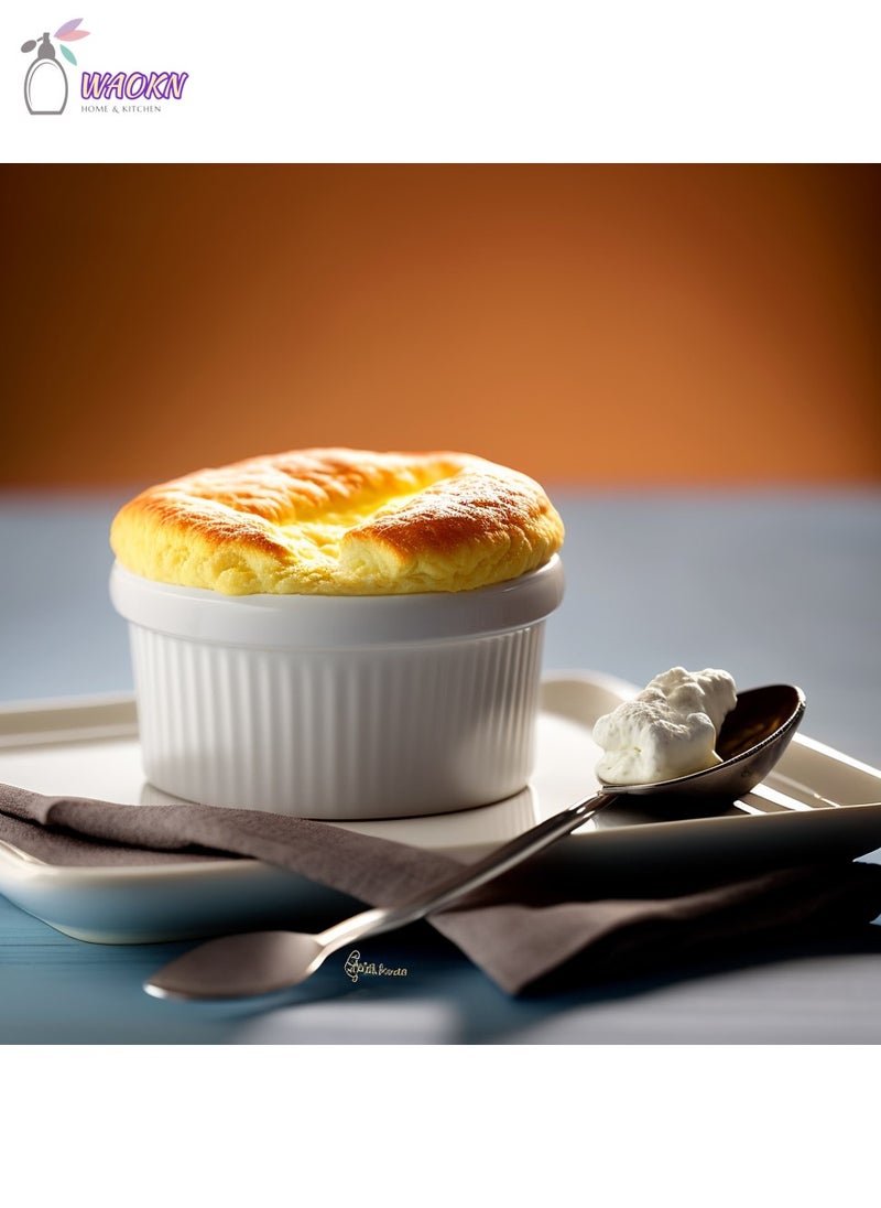 دبليو أيه أو كي أن 10 خزفيّة صفصاف تحميص المقالي , لأنّ كعكة تحميص , صنع المعجنات ، الحلوى ، البيض على البخار ، 3.5 بوصة - Image 4