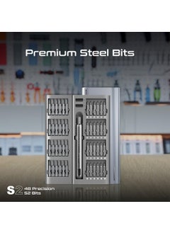 PROMATE Promate Screwdriver Set with 48 S2 Steel Bits Anodic Oxidation and Magnetic Storage Box ProTools51M  - Image 5