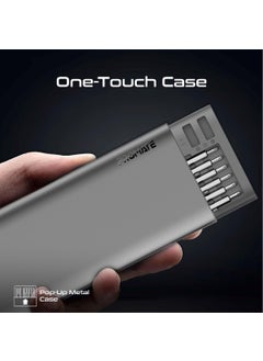 PROMATE Promate Screwdriver Set with 48 S2 Steel Bits Anodic Oxidation and Magnetic Storage Box ProTools51M  - Image 4