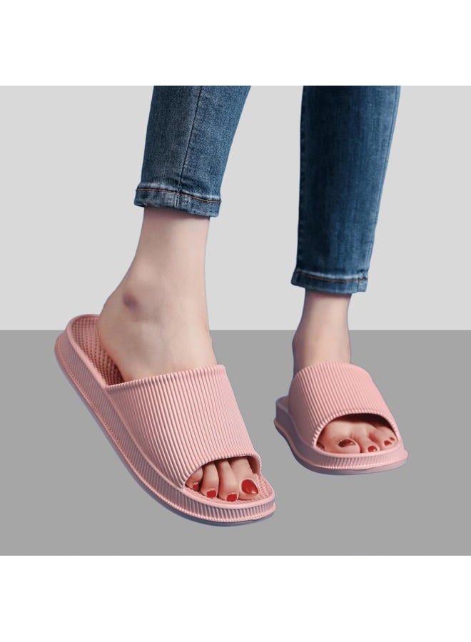 Crazy Lady Cloud Slippers for Women and Men Indoor & Outdoor Pillow Slippers Non Slip Quick Drying Shower Slides Bathroom Sandals Light Weight EVA Platform Environmental Friendly Casual Shoes, - Image 2