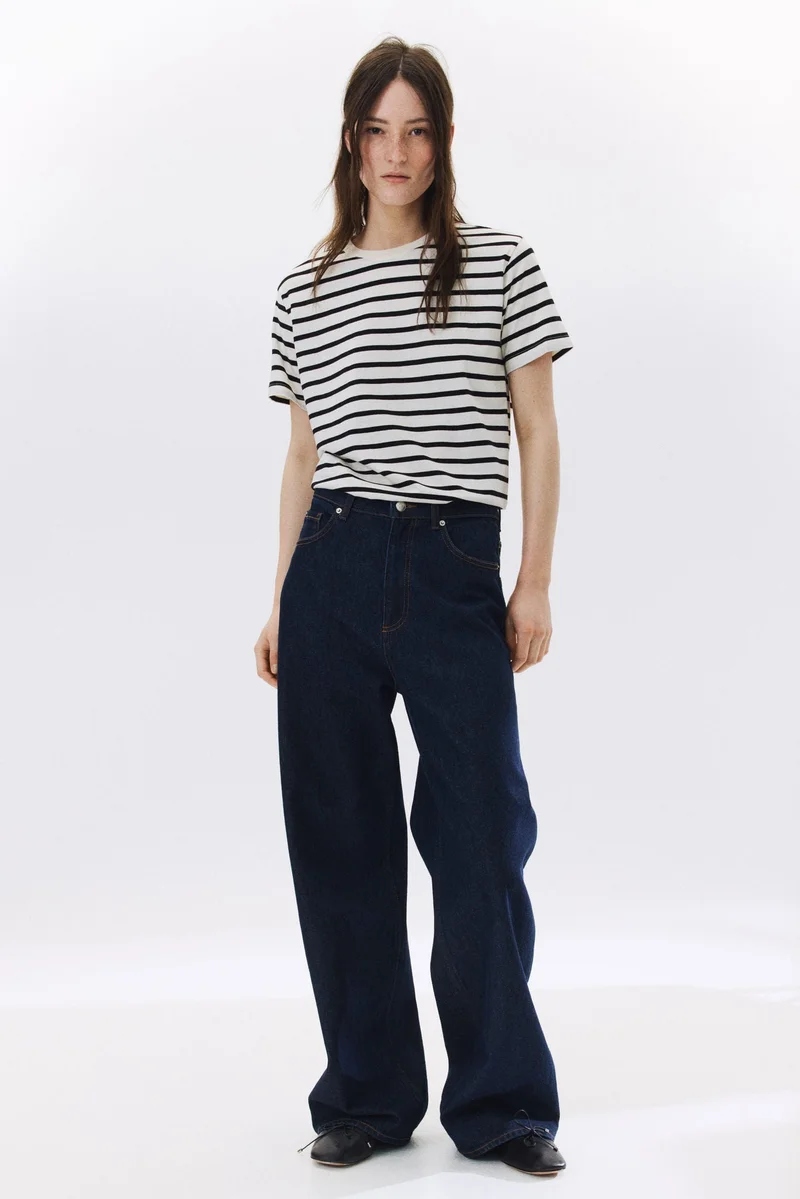 اتش اند ام تي-شيرت قطن