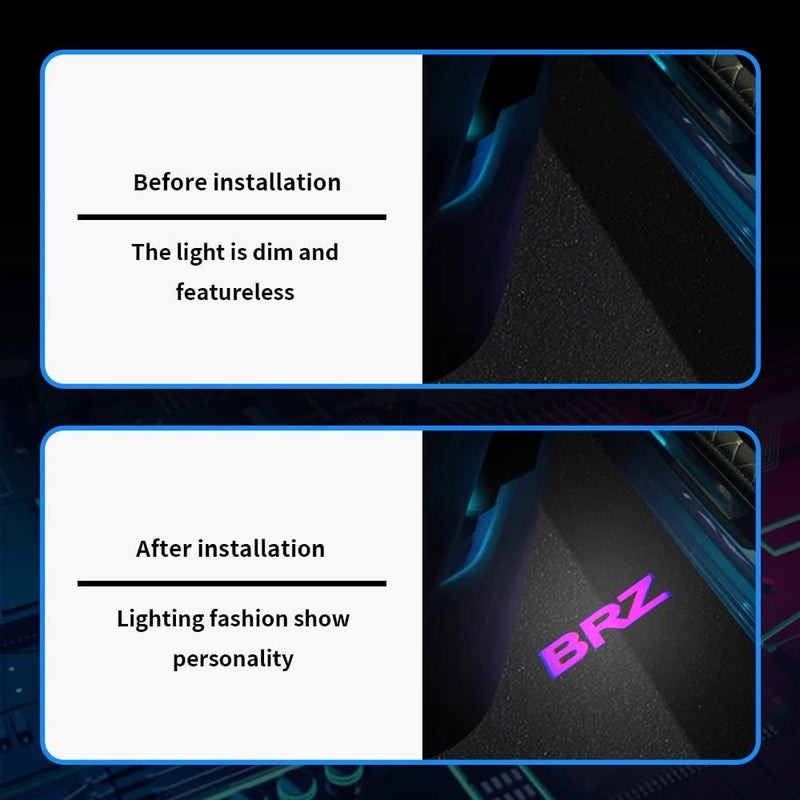 uunonaha 2 pcs Non-Fading LED Car Door Logo Lights for BRZ (2012-2020) - Image 3