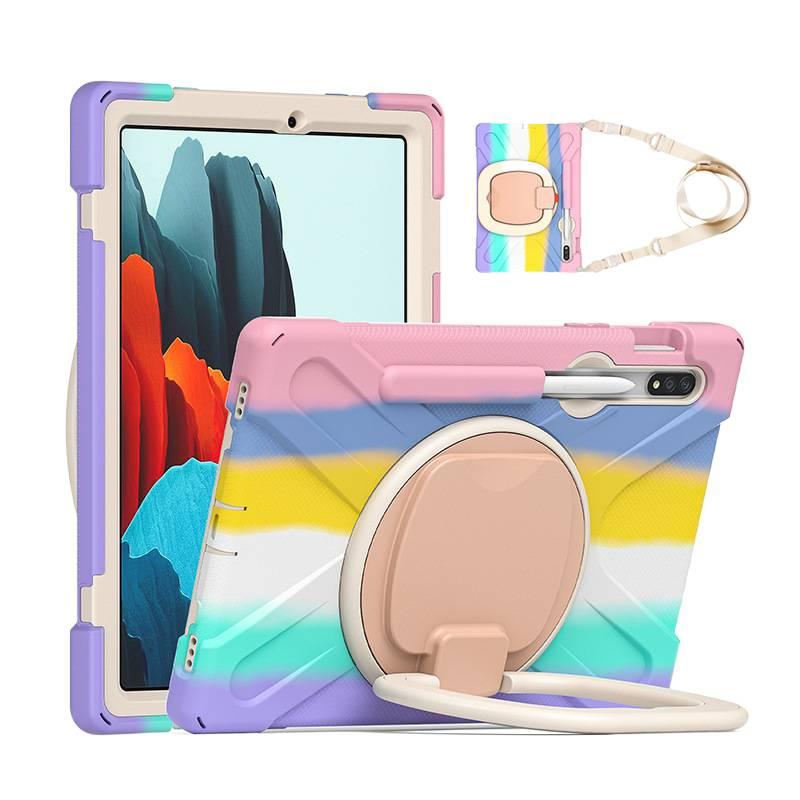 Black Samsung Tab Rotating Case Compatible with Samsung Galaxy Tab S8 Ultra / Samsung Galaxy Tab S8 with Protective Cover Stand Function and Daily Tablet Carry - Image 5